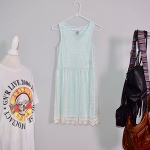 GUESS Los Angeles Mint Lace Dress.